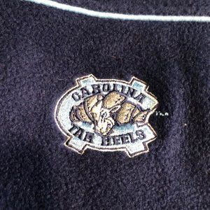North Carolina Tar Heels Ram Starter Fleece Pullover Sz L 80s 90s wTag Vtg